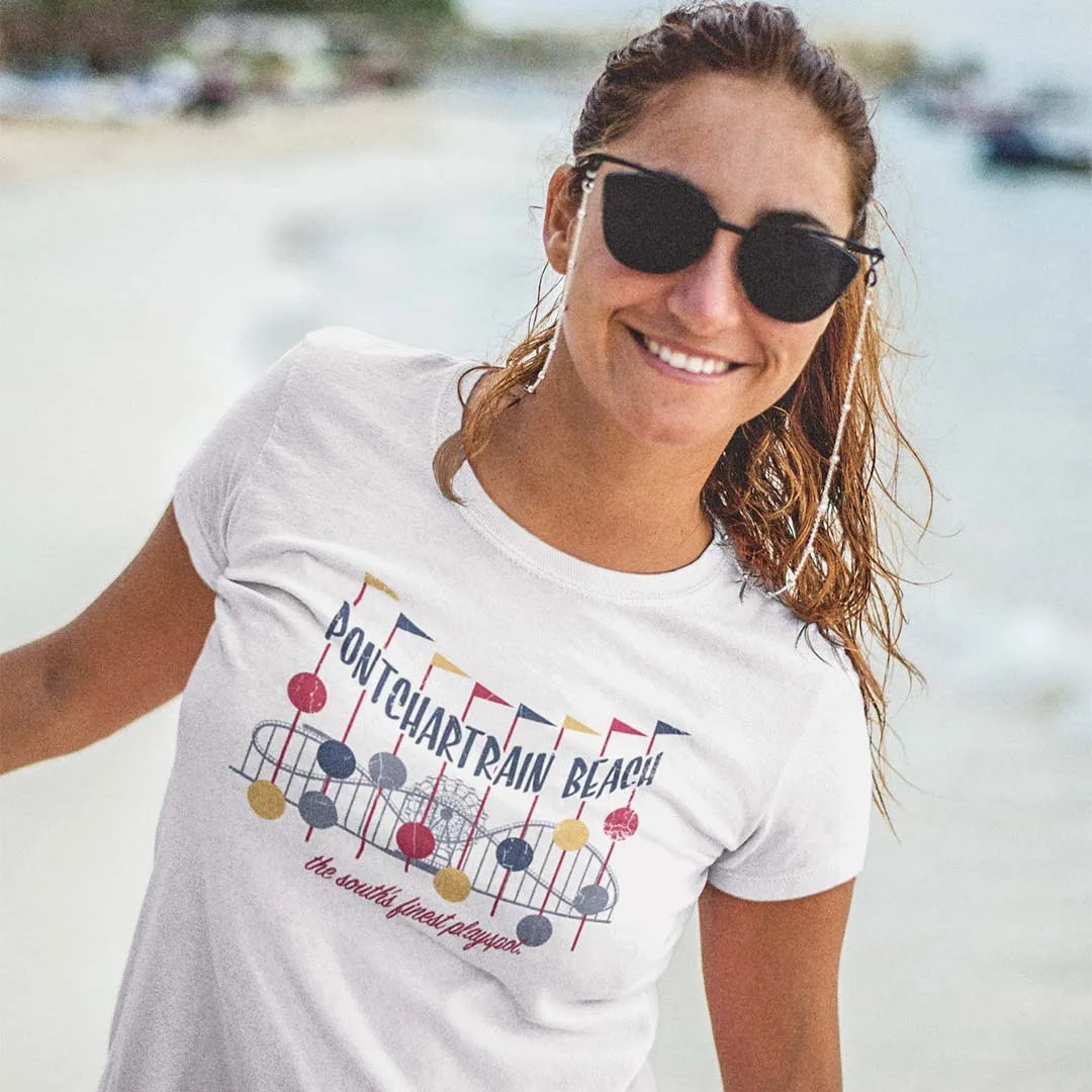 Pontchartrain Beach Amusement Park New Orleans Unisex Retro T-shirt
