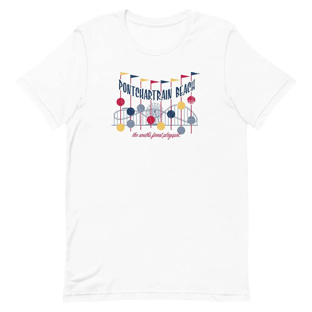 Pontchartrain Beach Amusement Park New Orleans Unisex Retro T-shirt