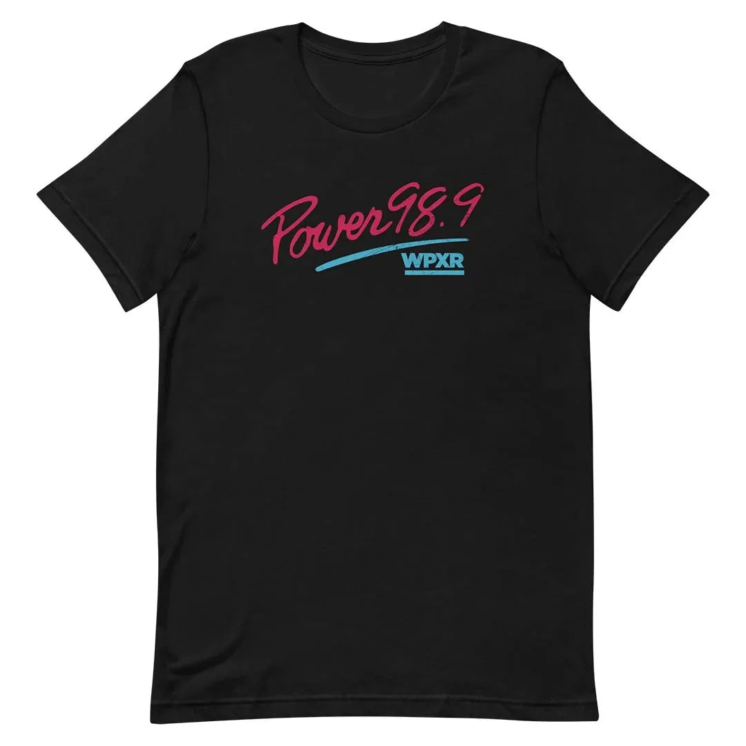 Power 98.9 WPXR Radio Quad Cities Unisex Retro T-shirt