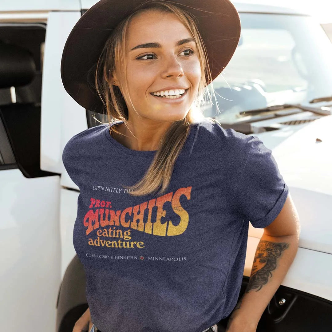 Professor Munchies Eating Adventure Minneapolis Unisex Retro T-shirt