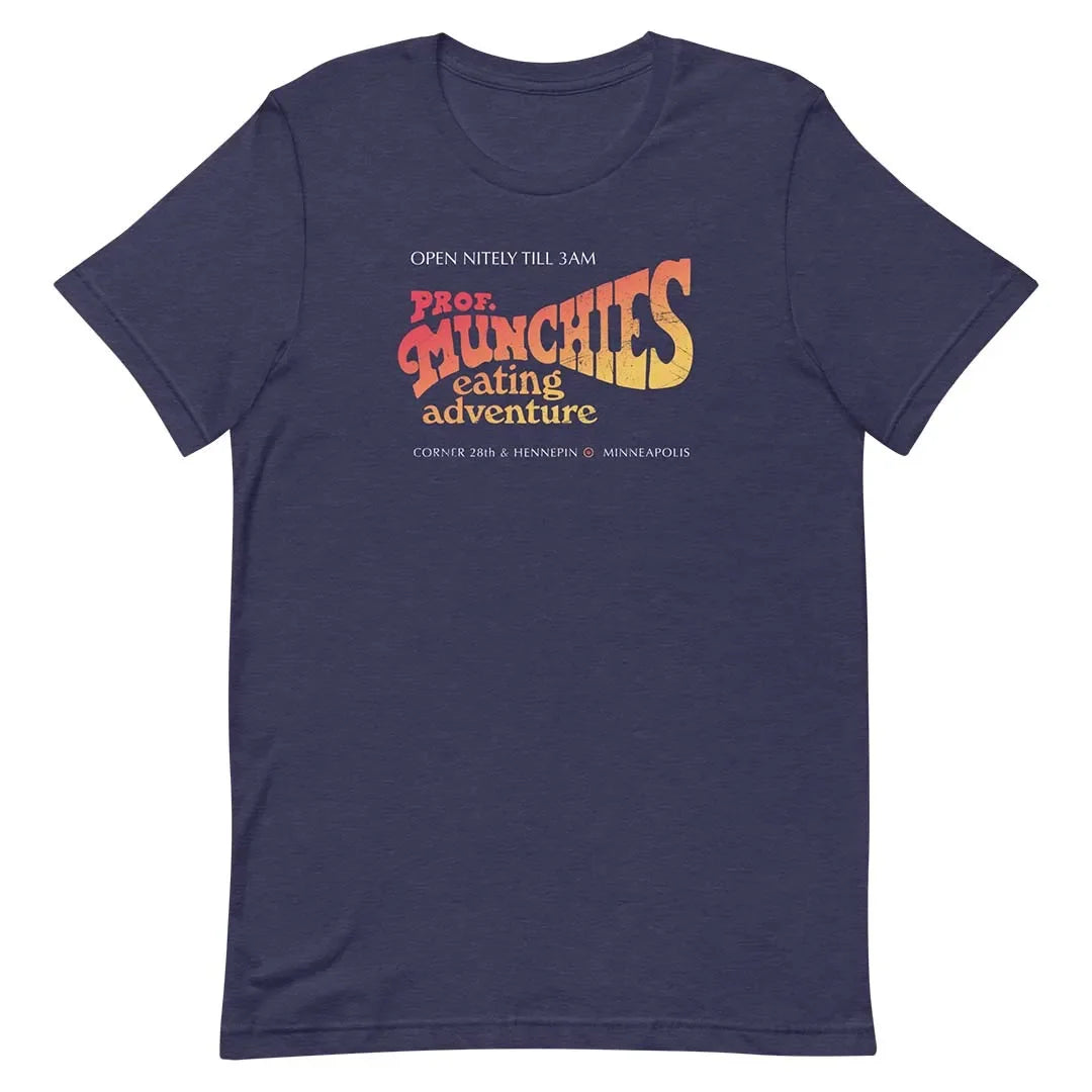 Professor Munchies Eating Adventure Minneapolis Unisex Retro T-shirt