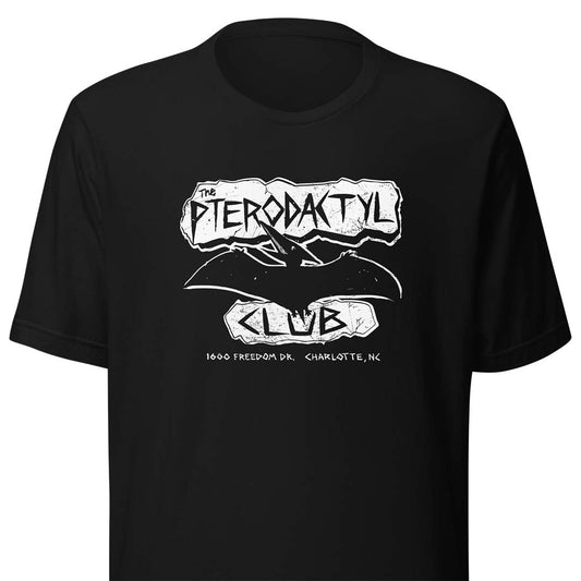 Pterodactyl Club Charlotte Unisex Retro T-shirt