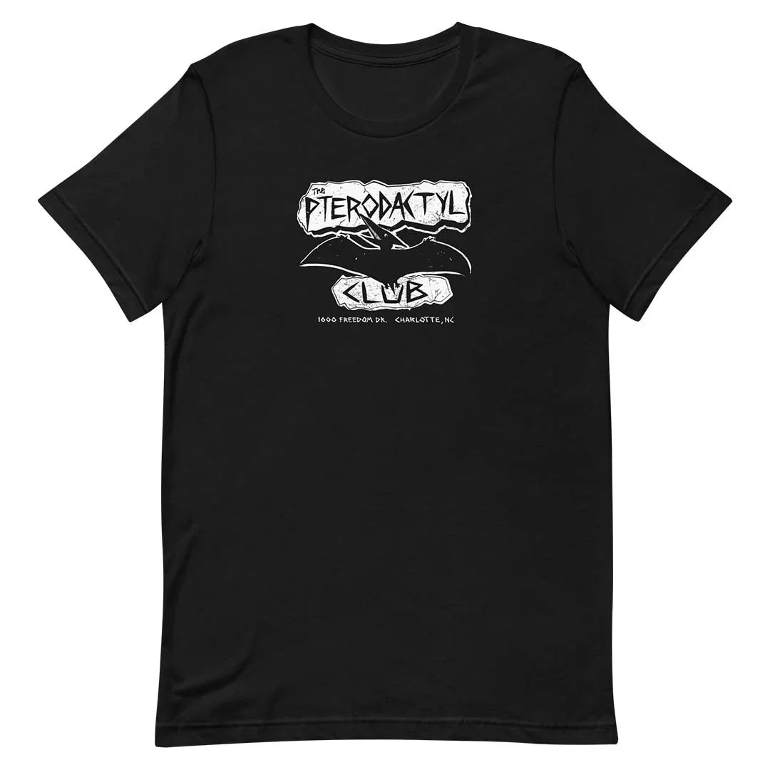 Pterodactyl Club Charlotte Unisex Retro T-shirt