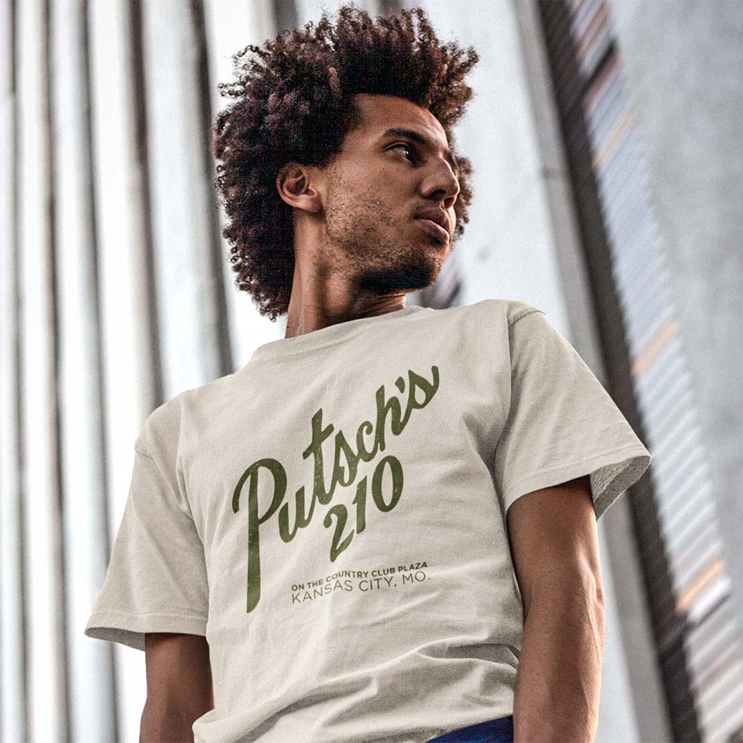 Putsch's 210 Restaurant & Cocktail Bar Kansas City Unisex Retro T-shirt