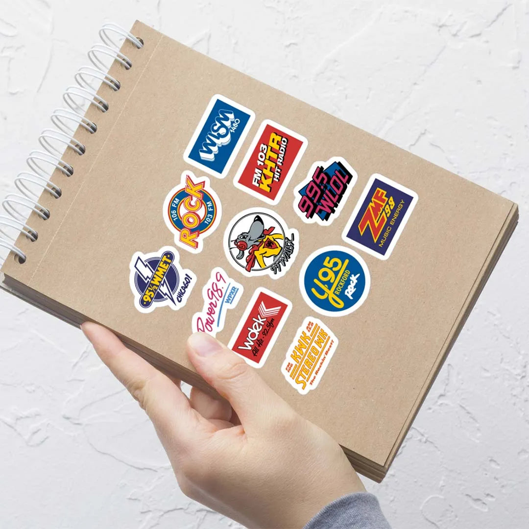 Radio Stations Sticker Sheet