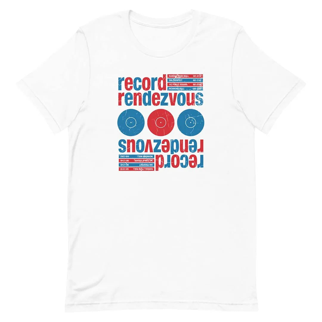 Record Rendezvous Cleveland Unisex Retro T-shirt