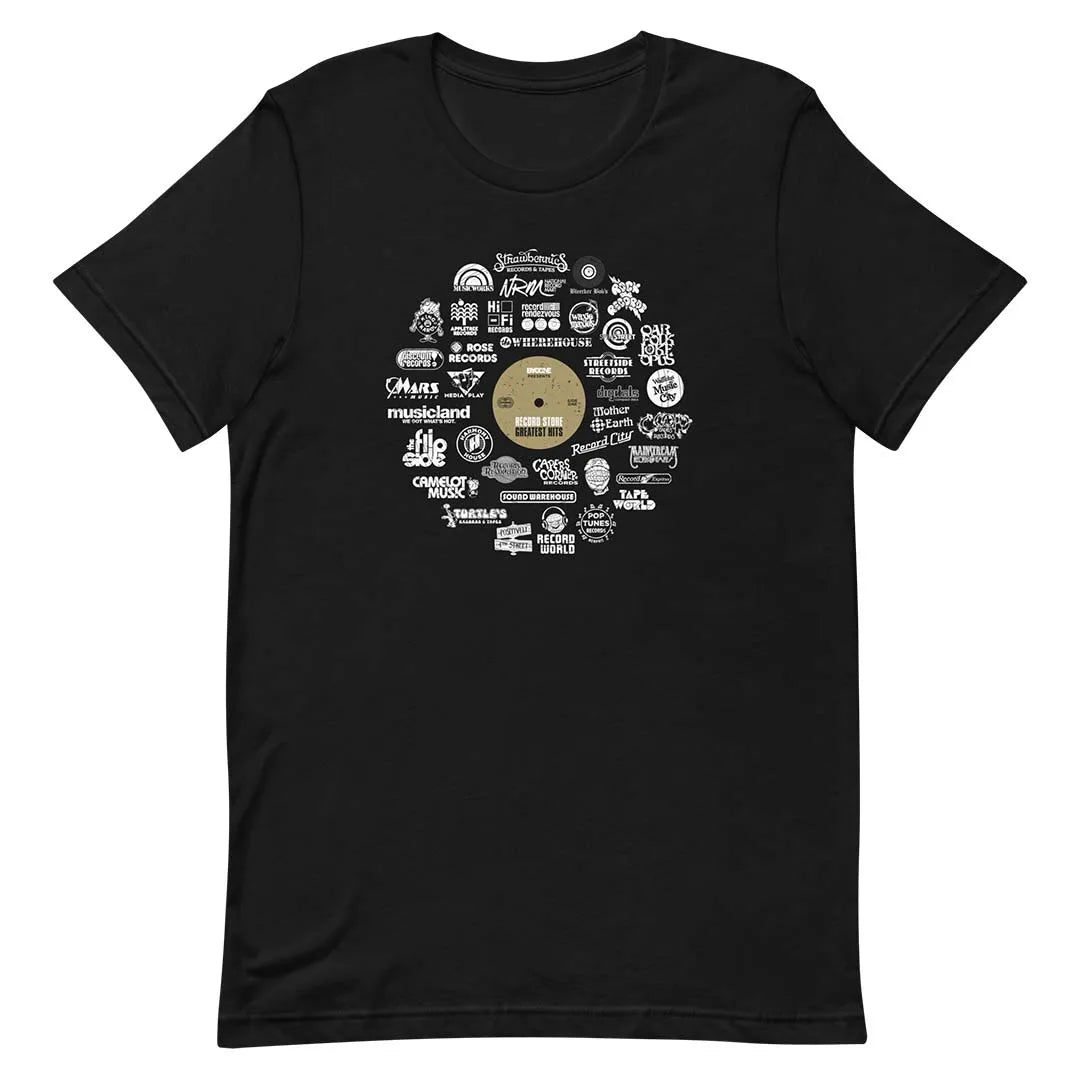 Record Store Greatest Hits Unisex Retro T-shirt
