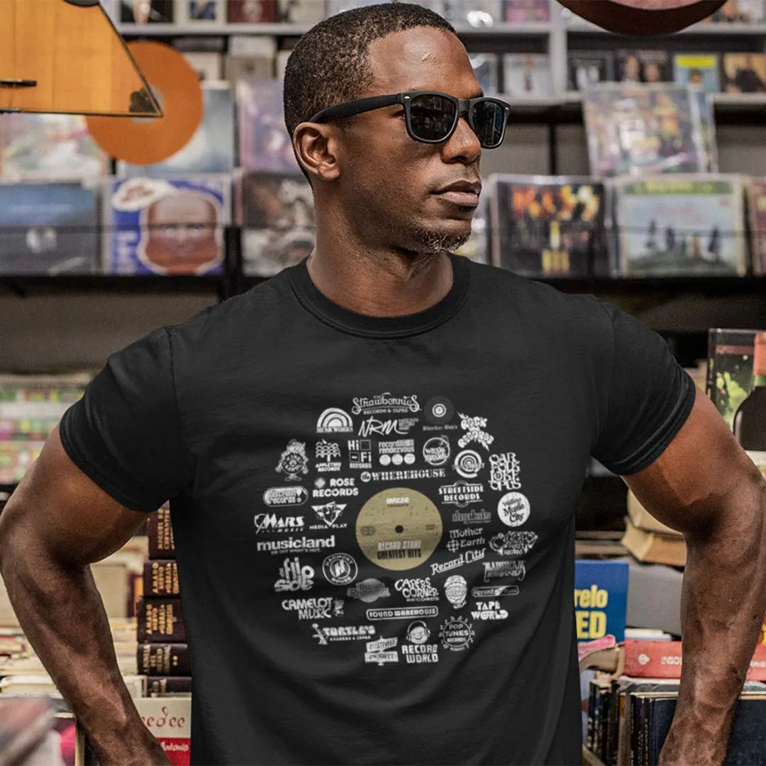 Record Store Greatest Hits Unisex Retro T-shirt