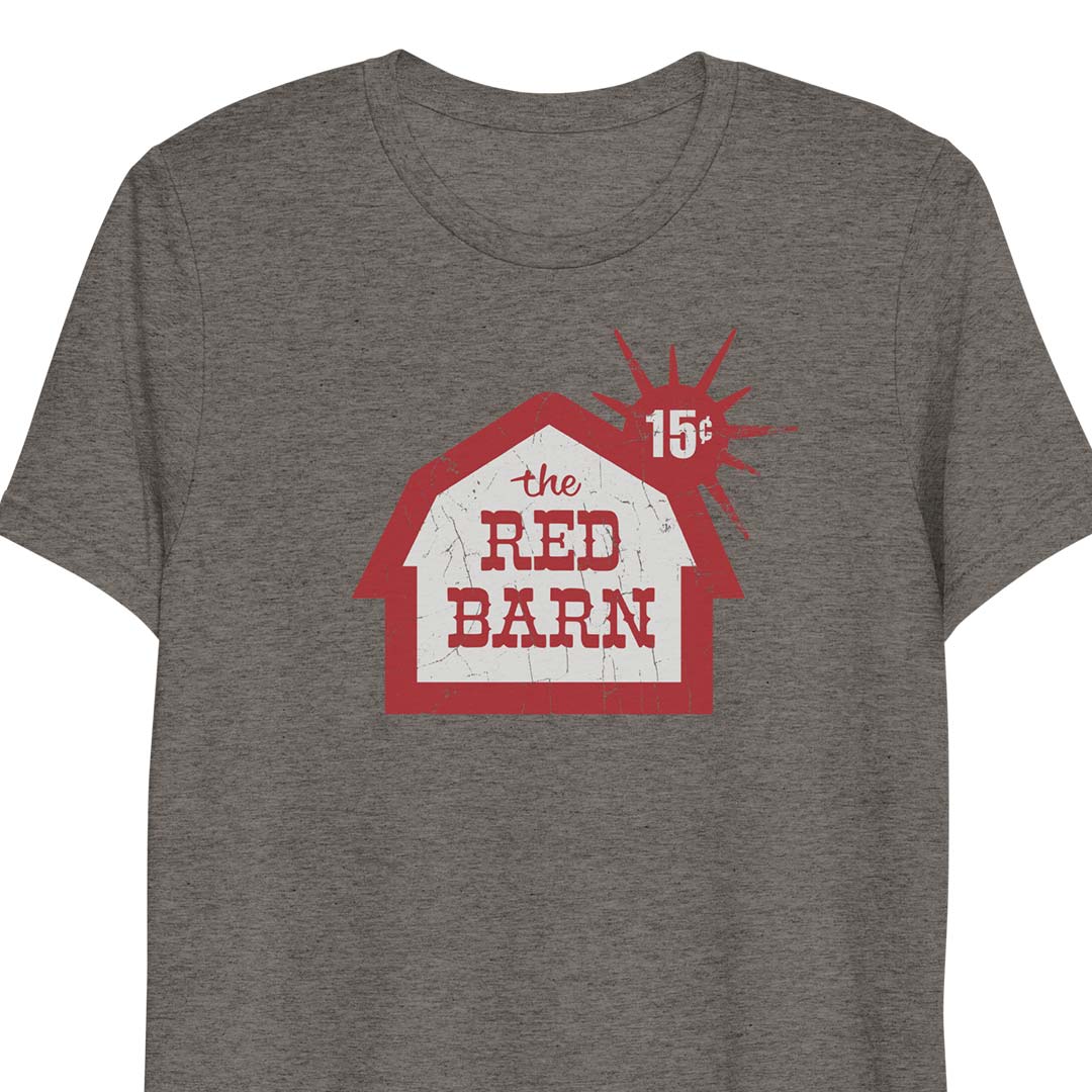 punktum Peer kimplante Red Barn Restaurant Unisex Retro T-shirt – Bygone Brand