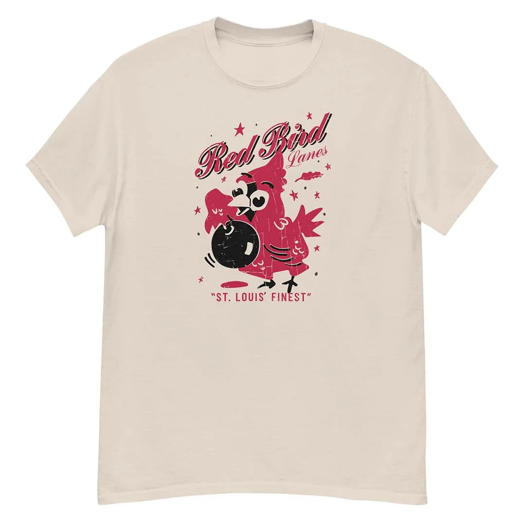 Red Bird Lanes Bowling St. Louis Unisex Retro T-shirt