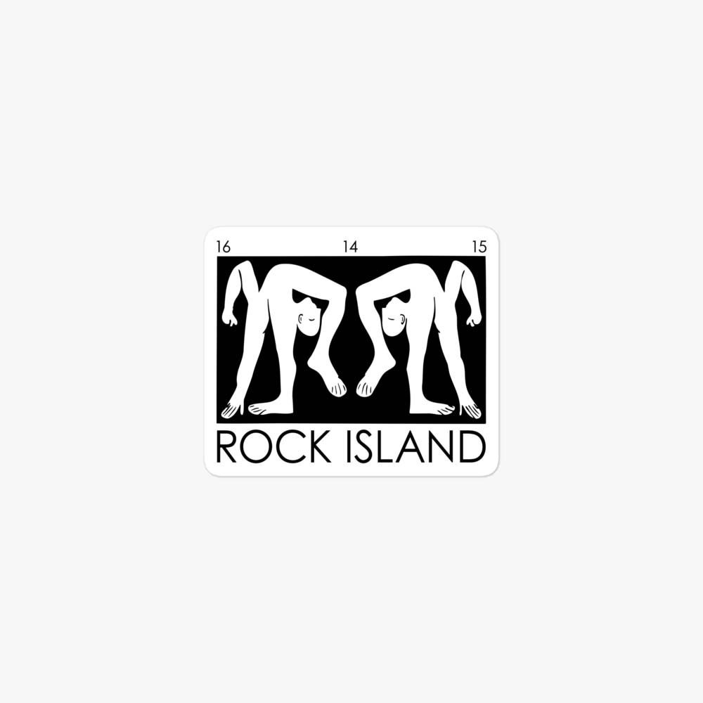 Rock Island Nightclub Denver Retro Sticker