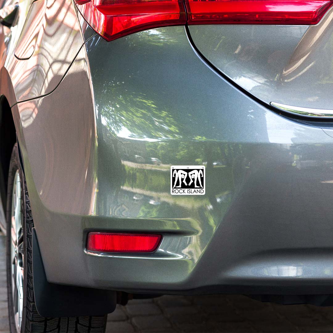 Rock Island Nightclub Denver Retro Sticker