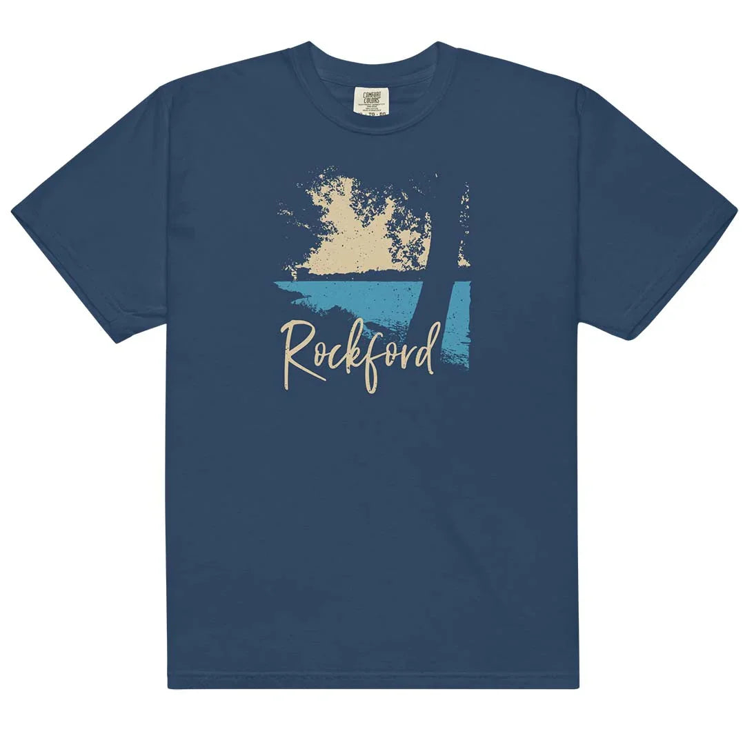 Rockford Bike Path Unisex Garment-dyed Heavyweight Tee