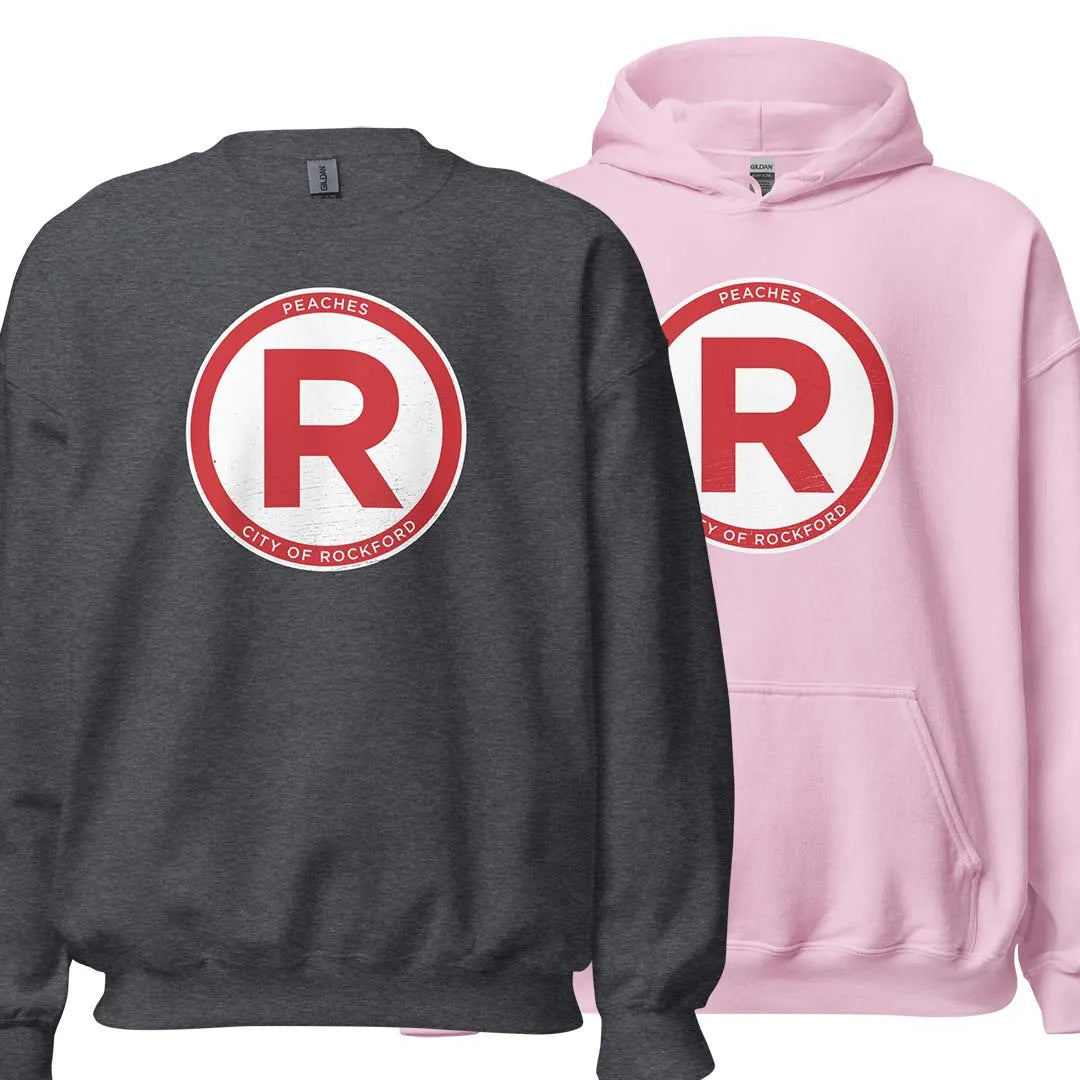 Rockford Peaches (R) Unisex Crewneck & Hoodie Sweatshirt