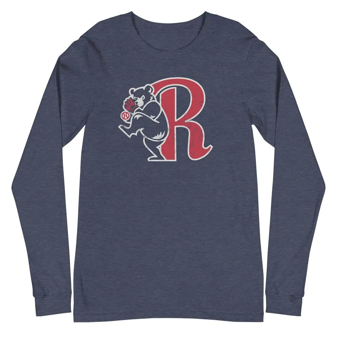 Rockford Cubbies Baseball Unisex Long Sleeve Retro Tee
