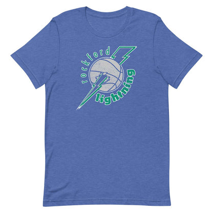 Rockford Lightning Basketball Unisex Retro T-shirt