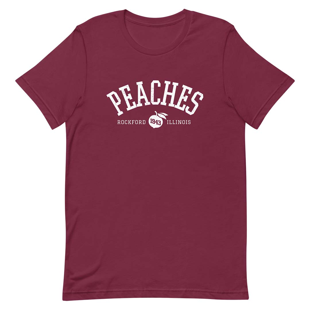 Rockford Peaches Spring Training Unisex Retro T-shirt