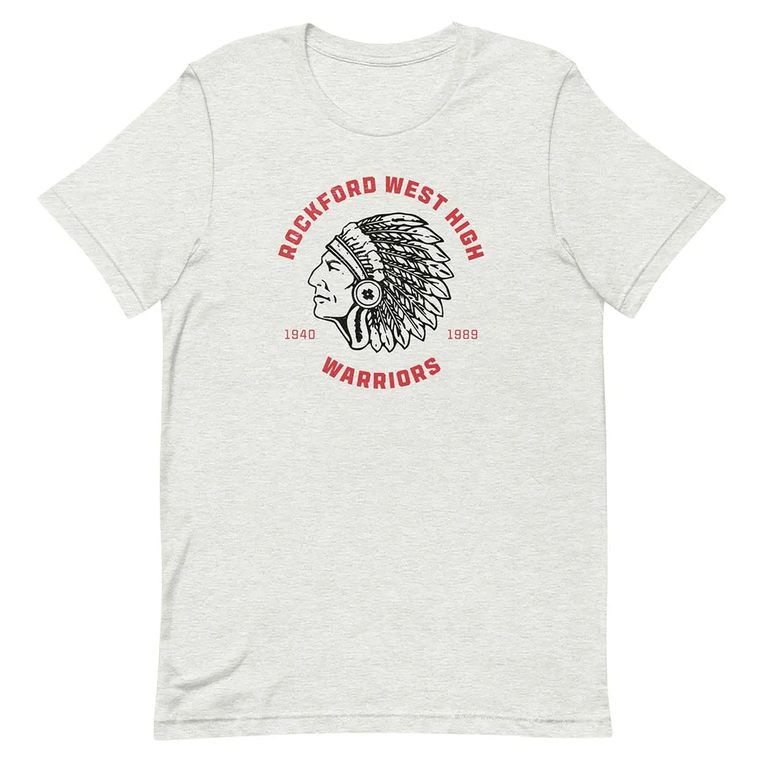 Rockford West High Warriors Unisex Retro T-shirt