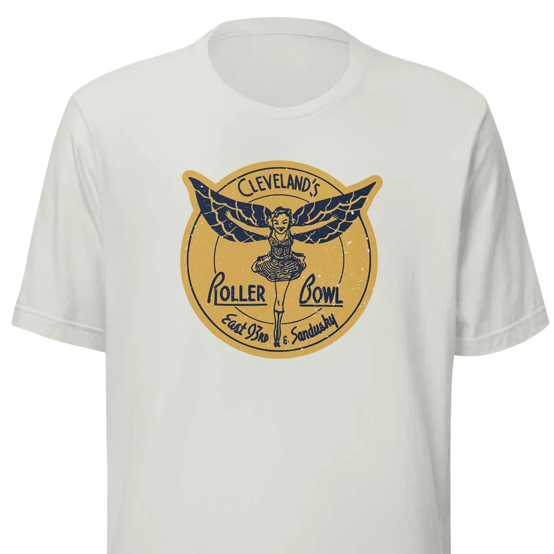 Roller Bowl Cleveland Skating Unisex Retro Tee