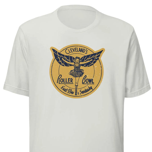 Roller Bowl Cleveland Skating Unisex Retro Tee