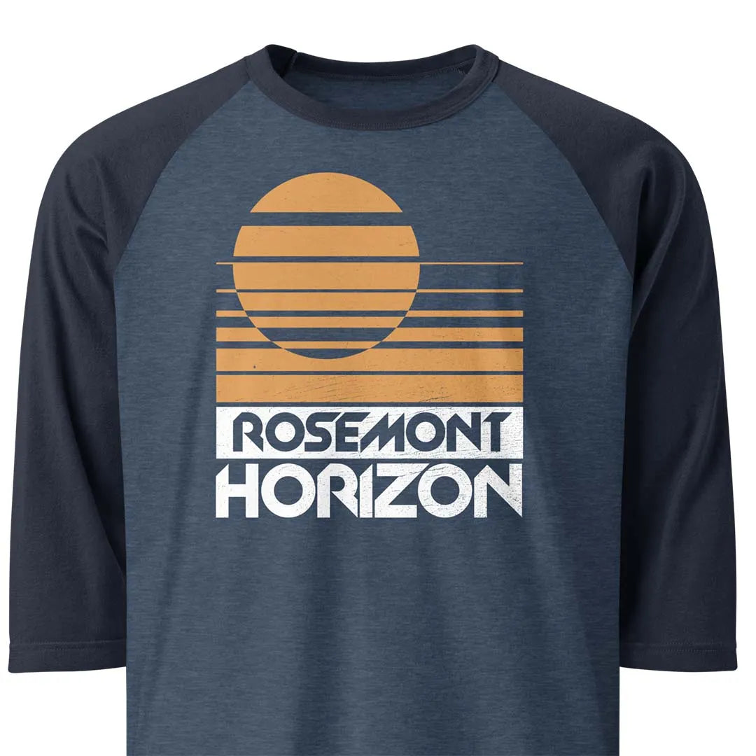 Rosemont Horizon Chicago Unisex 3/4 sleeve raglan baseball tee