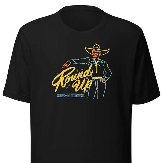 Round Up Drive In Theatre Phoenix Unisex Retro T-shirt