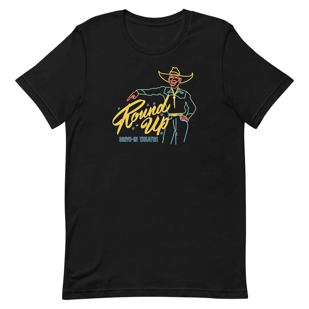 Round Up Drive In Theatre Phoenix Unisex Retro T-shirt