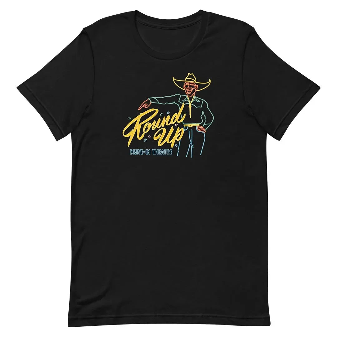 Round Up Drive In Theatre Phoenix Unisex Retro T-shirt