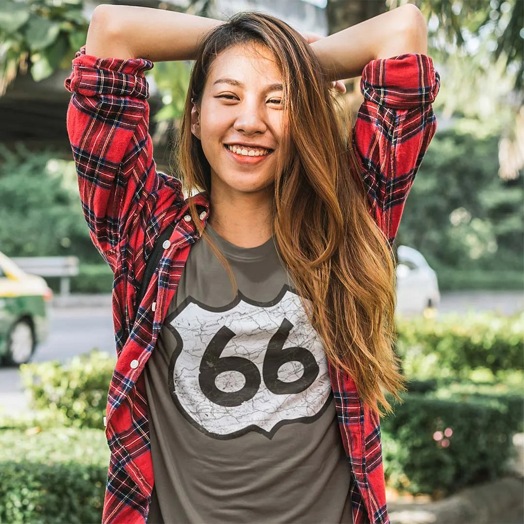 Route 66 Highway Unisex Retro T-shirt