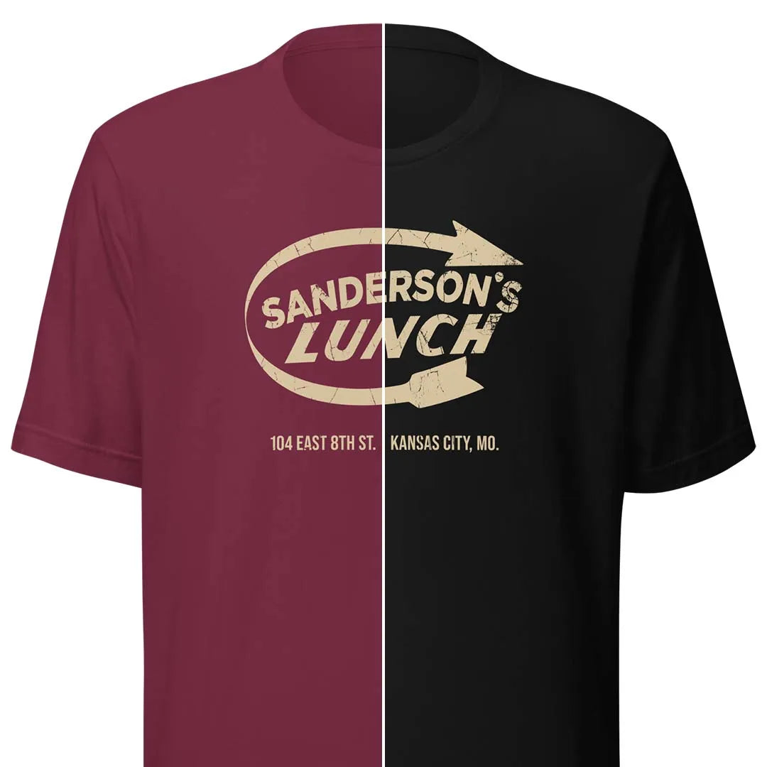 Sanderson's Lunch Kansas City Unisex Retro T-shirt