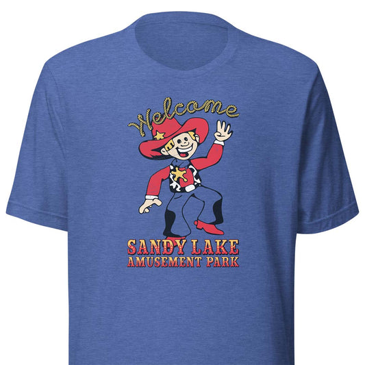 Sandy Lake Amusement Park Dallas Unisex Retro T-shirt