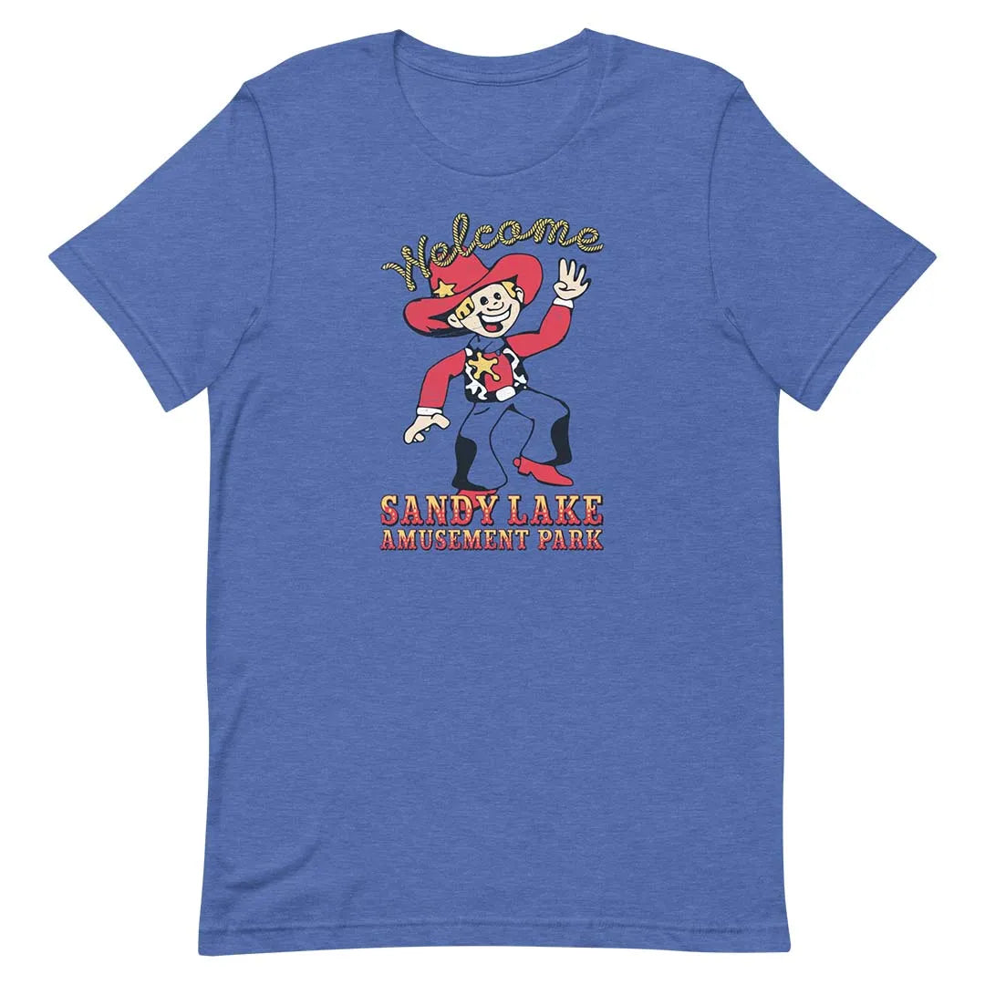 Sandy Lake Amusement Park Dallas Unisex Retro T-shirt