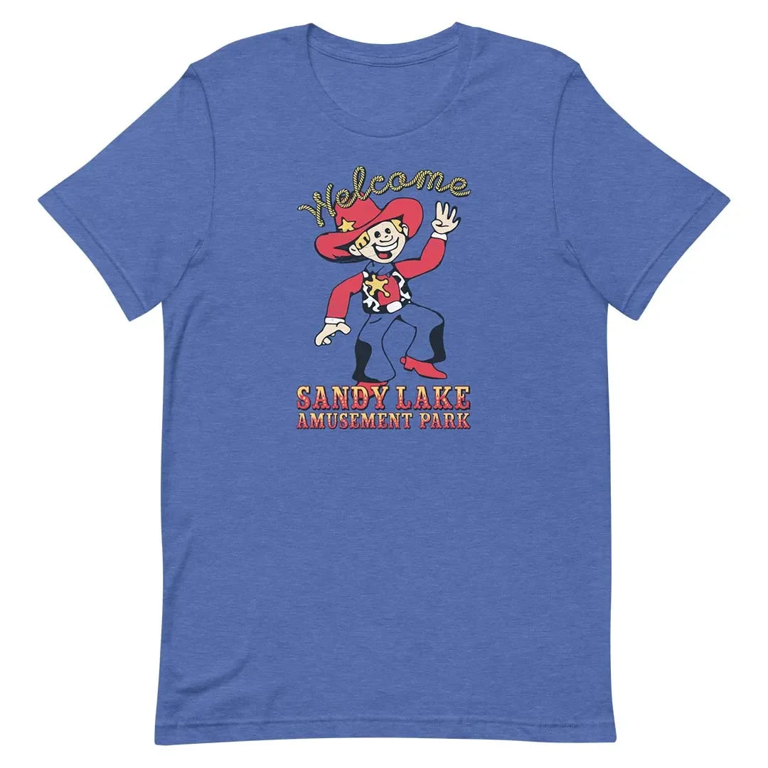 Sandy Lake Amusement Park Dallas Unisex Retro T-shirt