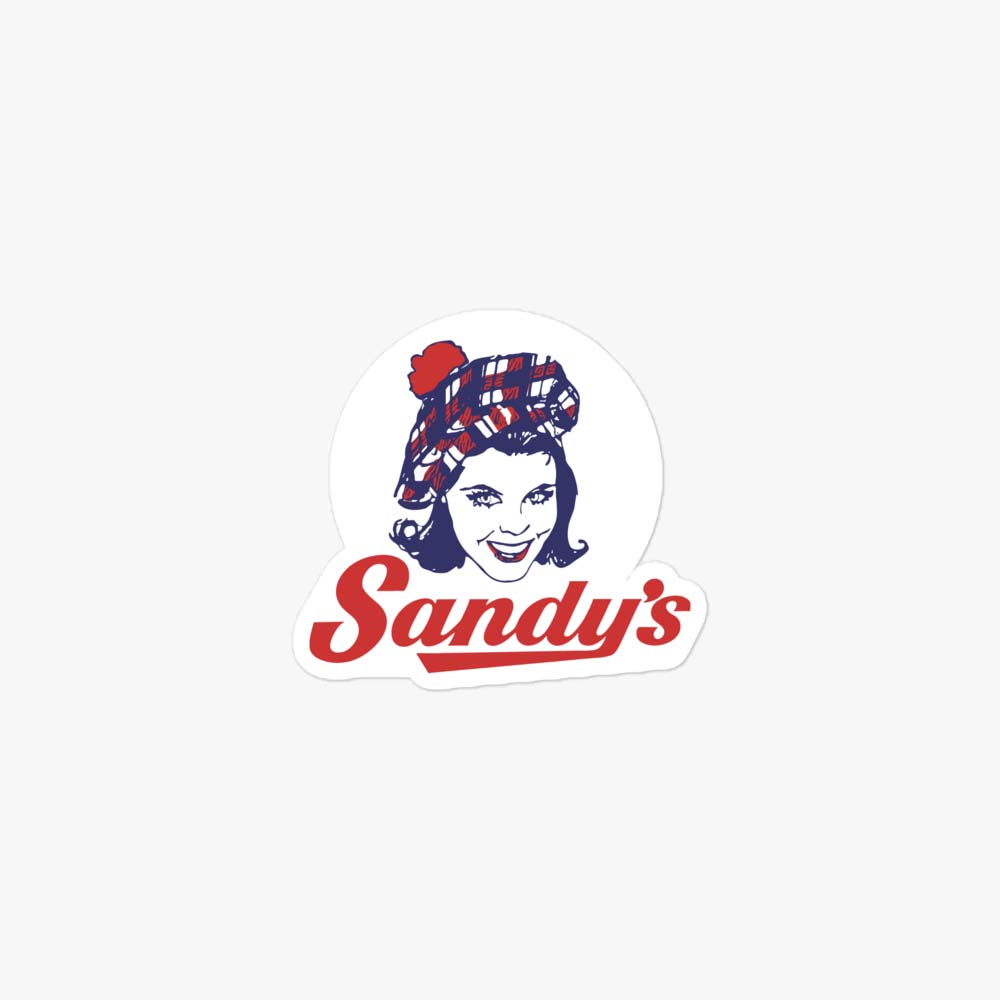 Sandy's Hamburgers Retro Sticker
