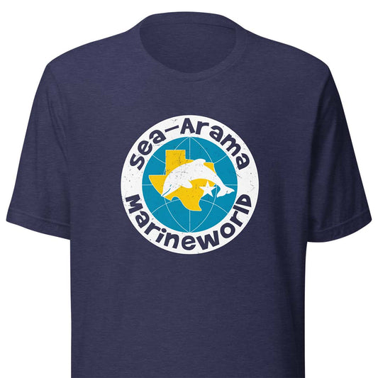 Sea-arama Marineworld Galveston Texas Unisex Retro T-shirt