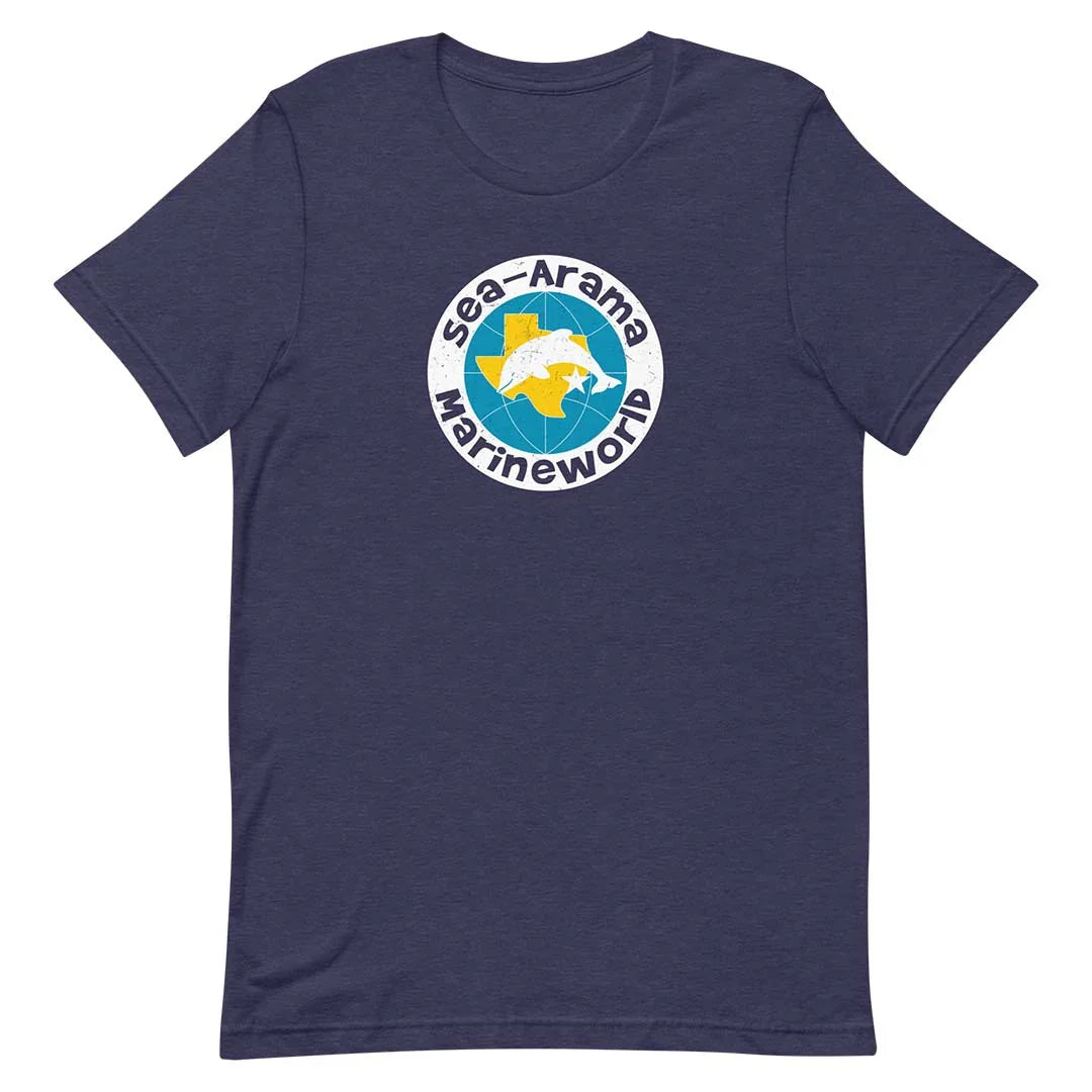 Sea-arama Marineworld Galveston Texas Unisex Retro T-shirt