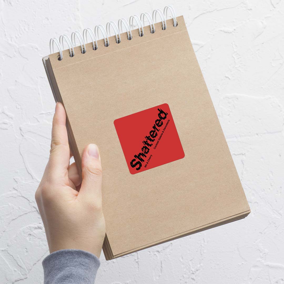 Shattered Cocktail Galerie & Danceteria Columbia Retro Sticker