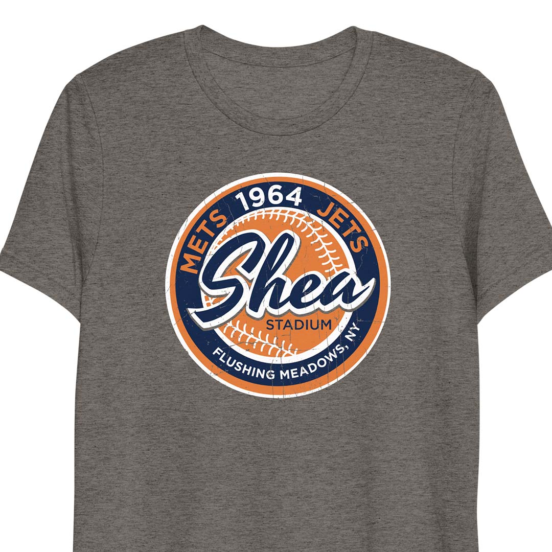 Shea Stadium Queens New York Short Sleeve T-shirt Mets Jets 