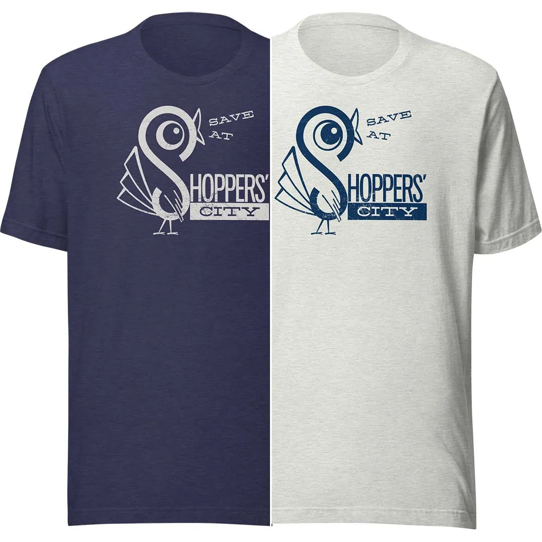 Shoppers City Minneapolis Unisex Retro T-shirt