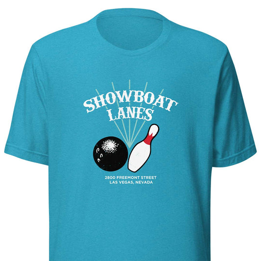 Showboat Bowling Lanes Las Vegas Unisex Retro T-shirt