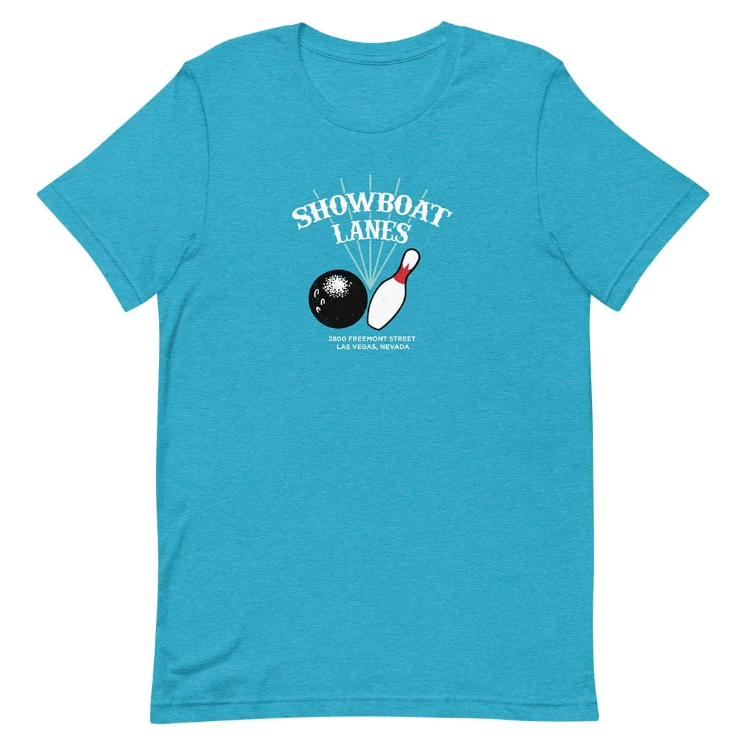 Showboat Bowling Lanes Las Vegas Unisex Retro T-shirt
