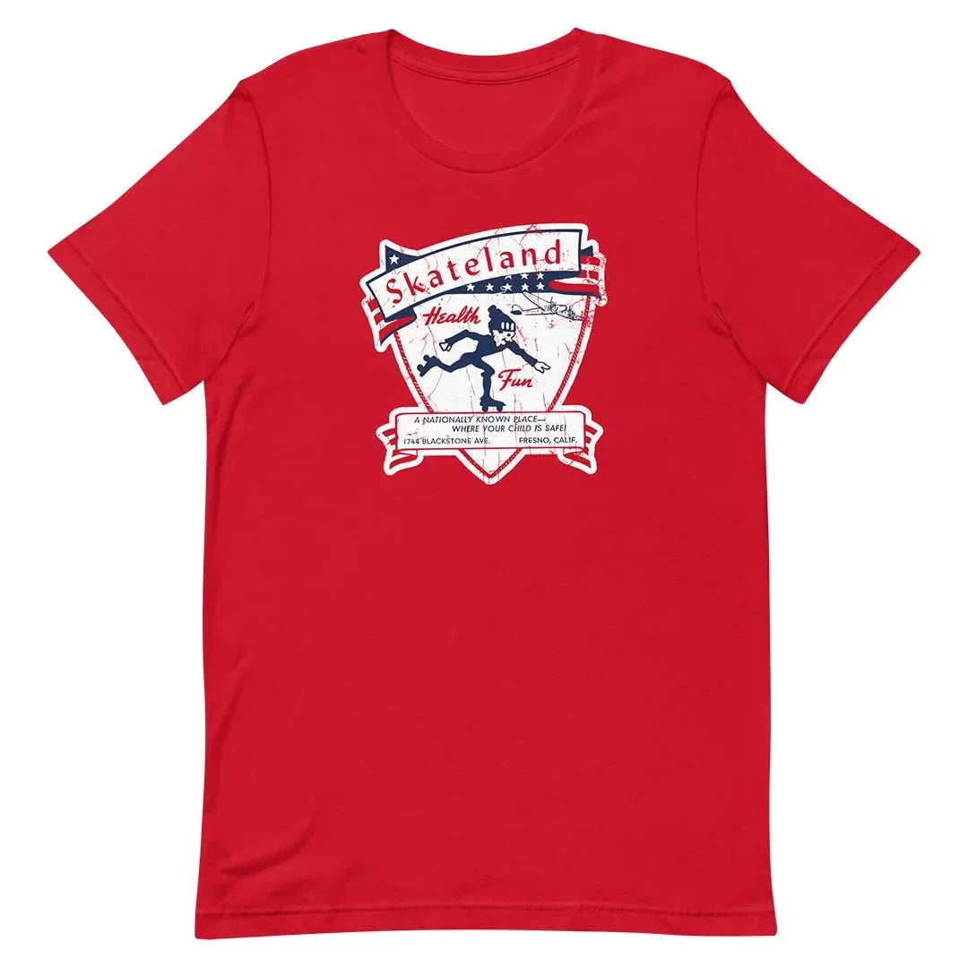 Skateland Roller Rink Fresno Unisex Retro T-shirt