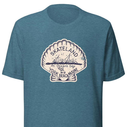 Skateland York Beach Maine Unisex Retro T-shirt