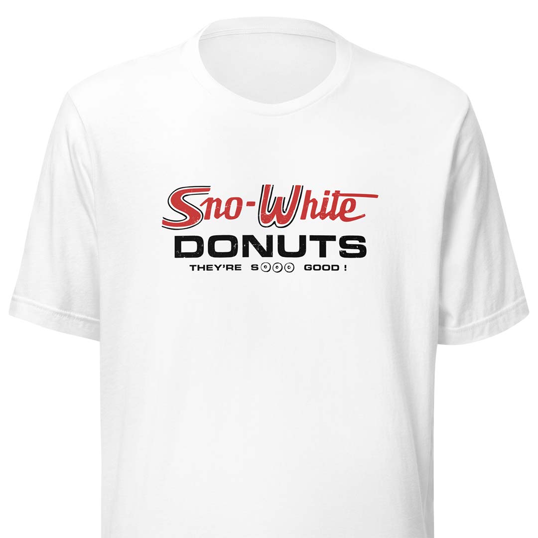 Sno-White Donuts Cleveland Unisex Retro T-shirt