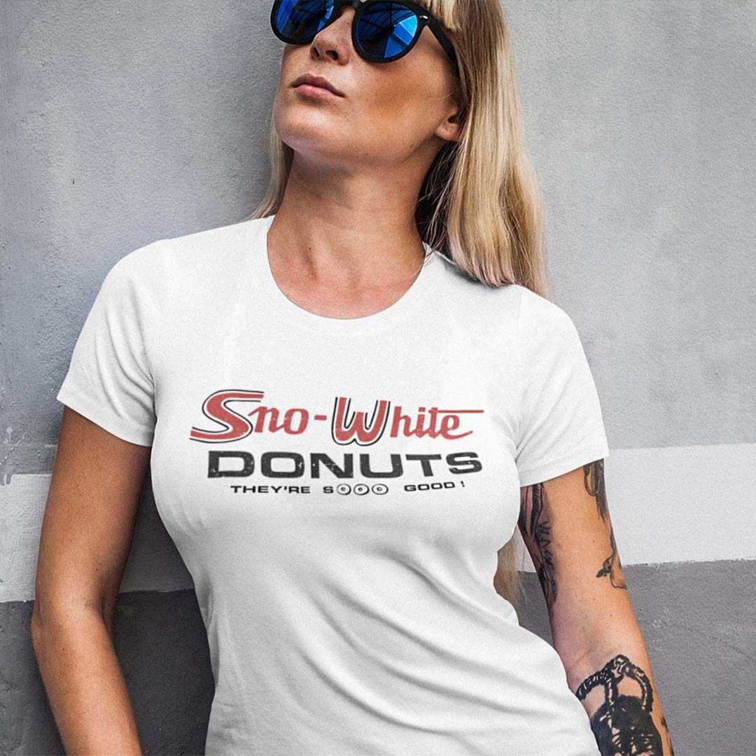 Sno-White Donuts Cleveland Unisex Retro T-shirt
