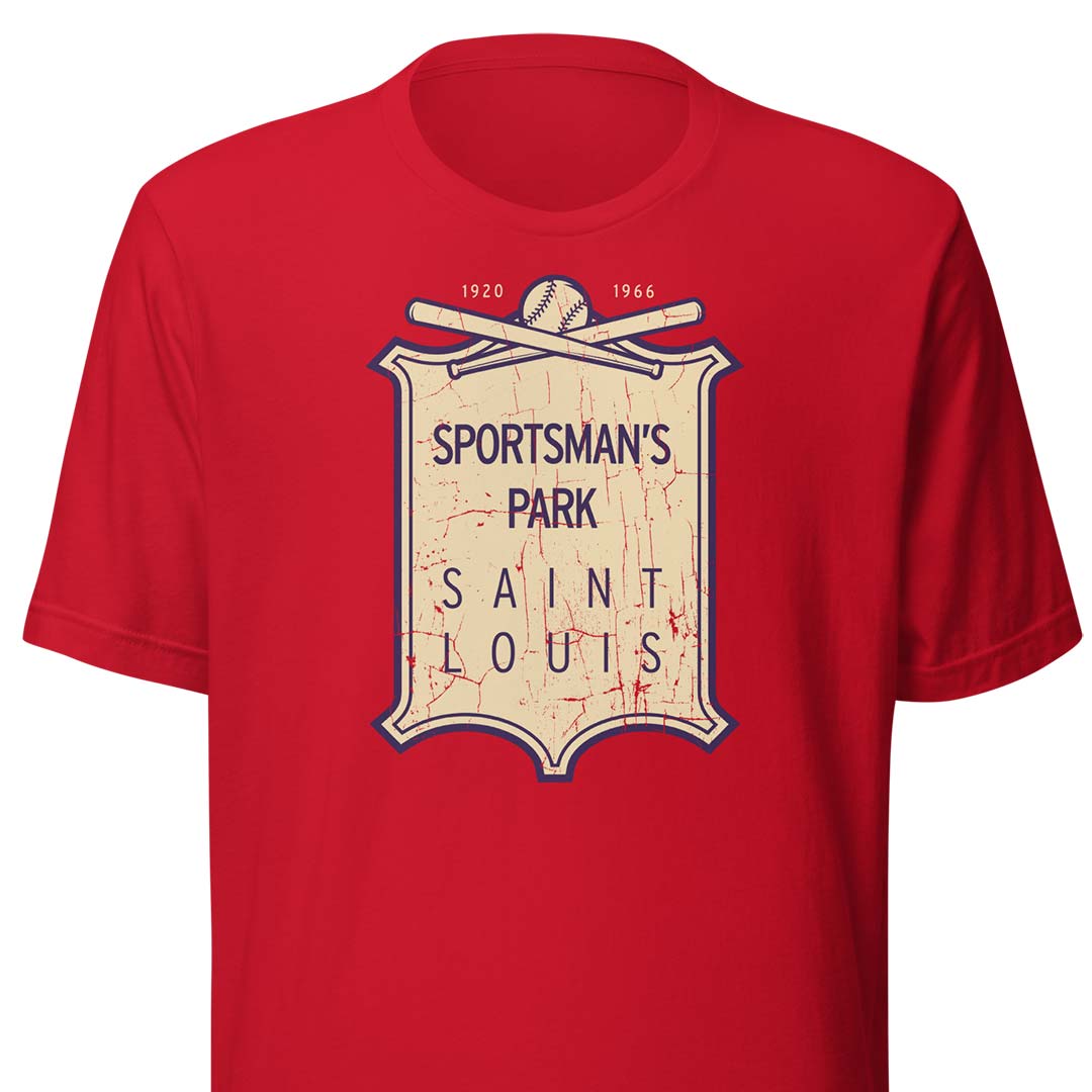 in Stock Sportsman's Park St. Louis Unisex Retro T-Shirt S