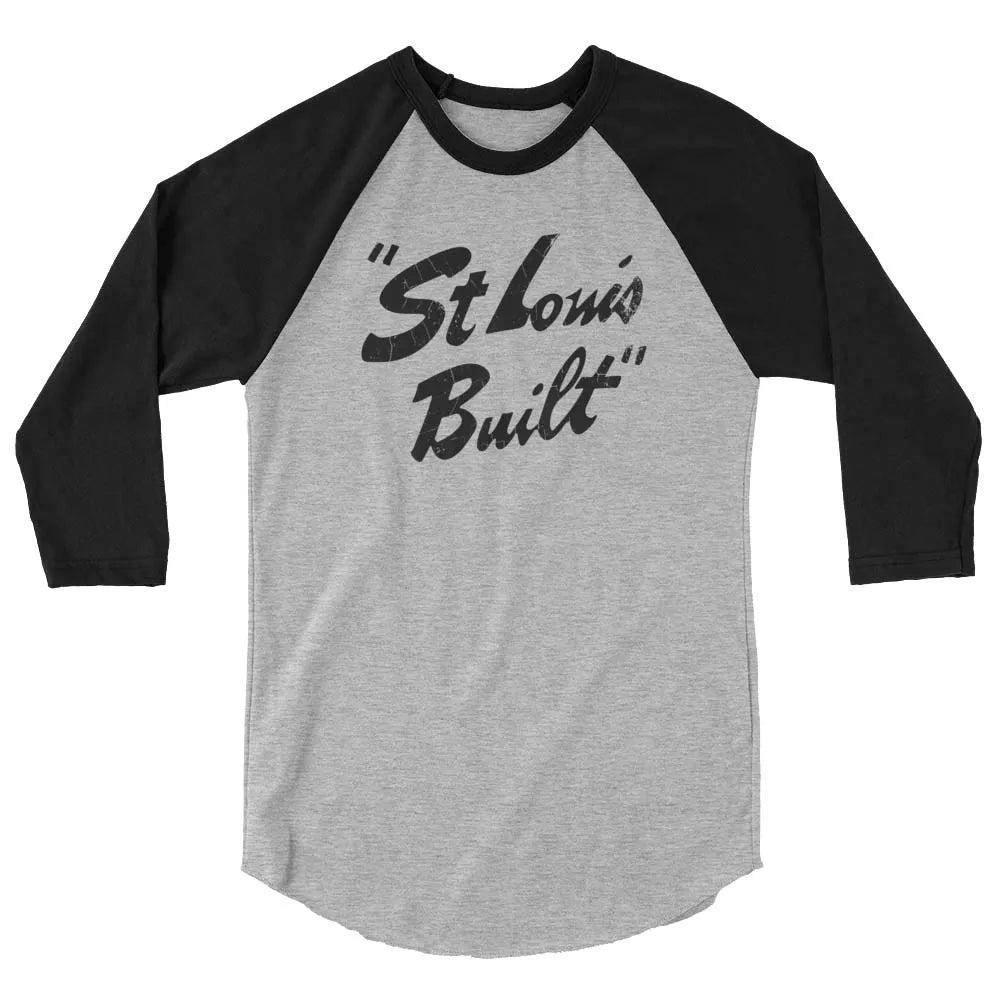 St. Louis Built unisex 3/4 sleeve raglan baseball tee