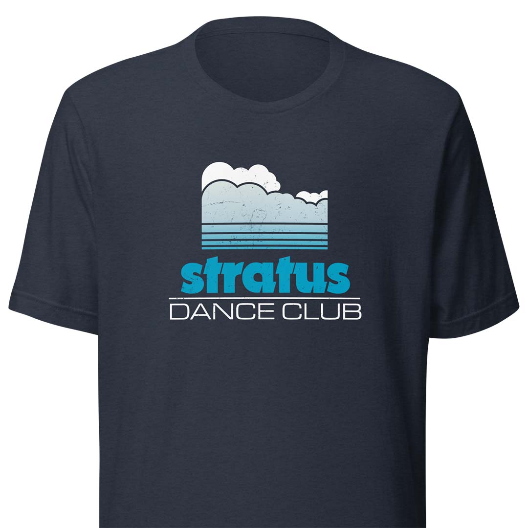 Stratus Dance Club San Diego Unisex Retro T-shirt