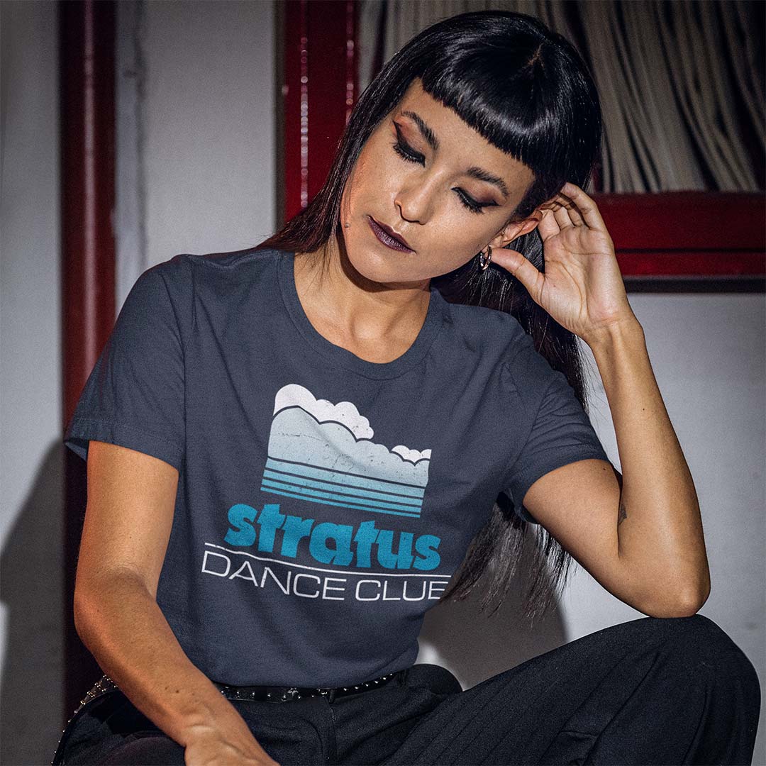 Stratus Dance Club San Diego Unisex Retro T-shirt