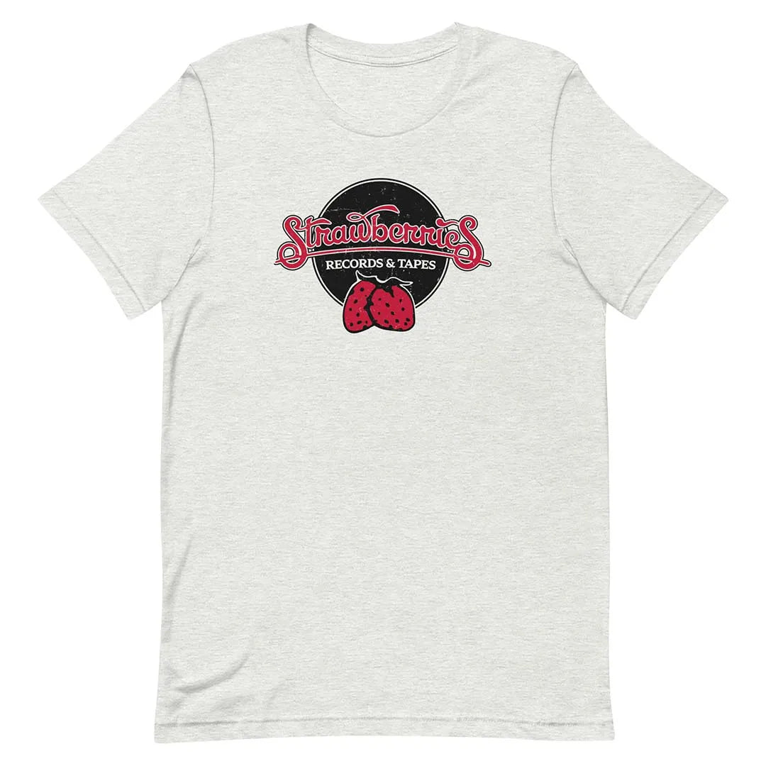 Strawberries Records & Tapes Unisex Retro T-shirt